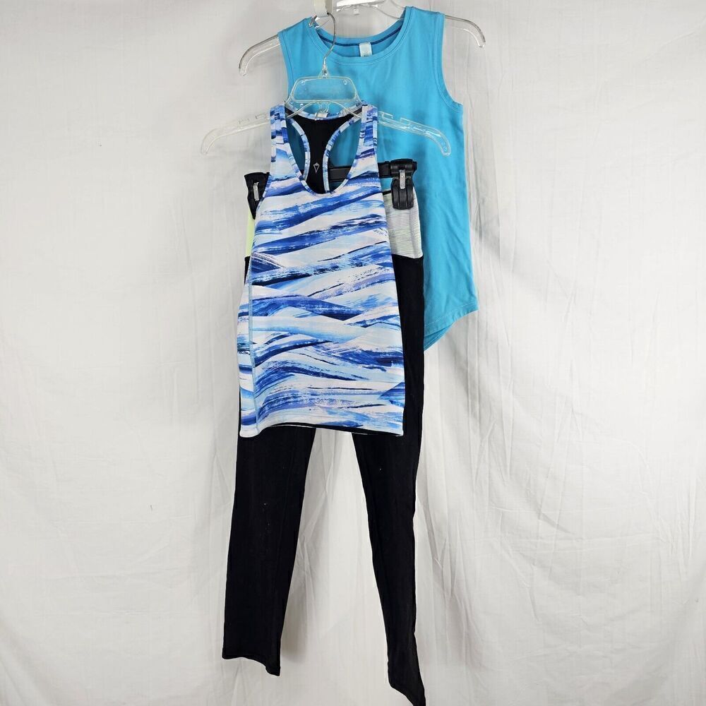 Lot Of 3 Pieces Girls  Ivivva(lululemon For Girls) Size 10 Tanks Leggings